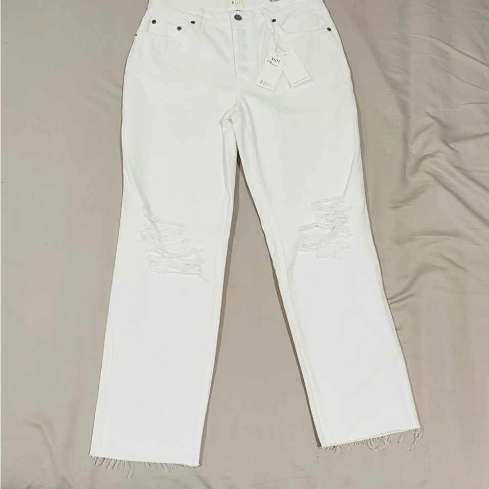 RAILS Women’s Atwater Slouchy Straight in Blanche Distress - 28